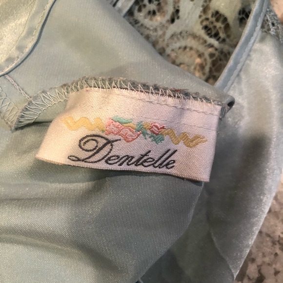 Slip Lingerie Lace Satin Dress VTG 80s/90 L - Picture 3 of 6